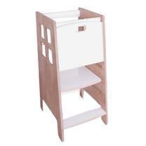 Montessori bokštelis Kalune Design Kule, mediena, ruda sp./balta sp., 90 cm x 41 cm x 50 cm
