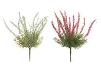 Kunstlill 4Living, valge v./roheline v./roosa v., 28 cm