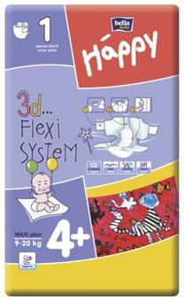 Sauskelnės Happy Maxi Plus, 4 + dydis, 9 - 20 kg