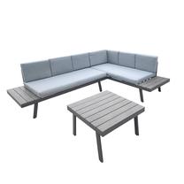 Āra mēbeļu komplekts Home4you Delgado, pelēks krās., 3-4 sēdvietas