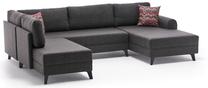 Kampinė sofa Hanah Home Belen 825BLC2527, antracito sp., 202 x 300 cm x 75 cm