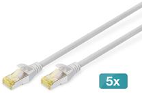 Провод Assmann DIGITUS Professional patch cable RJ-45, RJ-45, 7 м, серый цв.