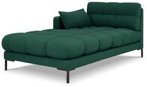 Sofa Micadoni Home Mamaia Chaise Longue, žalia sp., kairinė, 185 x 102 cm x 75 cm