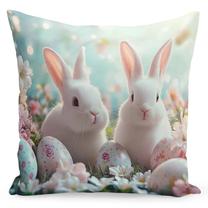 Dekoratyvinės pagalvėlės užvalkalas JMW-028, balta/rožinė/turkio, 40 cm x 40 cm