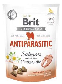 Gardums suņiem Brit Care Functional Snack Antiparasitic, lasis, 0.15 kg