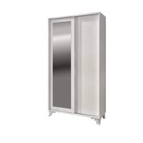 Spinta Kalune Design Venüs, balta sp., 40 cm x 104 cm x 194 cm, su veidrodžiu