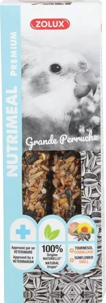Палочки Zolux NutriMeal Sticks 137129, корм для крупных попугаев, 0.11 кг