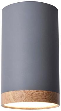 Šviestuvas lubų Candellux Tube, LED, 4000 °K, 1 x 9 W, balta sp. / ruda sp.