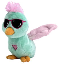 Rotaļu dzīvnieks putns HAPPY YAPPERS Lulu Chirp 9287, zaļa krās.