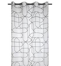 Dienas aizkari Lovely Structure R6C159004VL, balta krās./melna krās., 140 cm x 260 cm