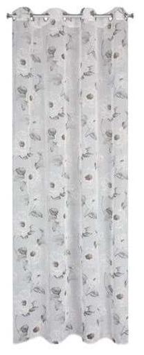 Dienas aizkari Bessy, balts krās./pelēka krās./rozā krās., 140 cm x 250 cm