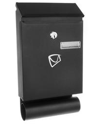 Pašto dėžutė Malatec Mailbox S12326, juoda sp., 18.5 cm x 6 cm x 33 cm