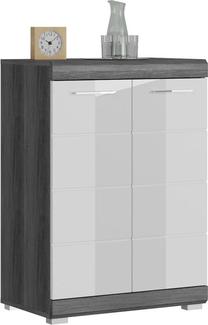 Komoda MC Akcent Scout, balta sp./pilka sp., 85 cm x 37 cm x 60 cm