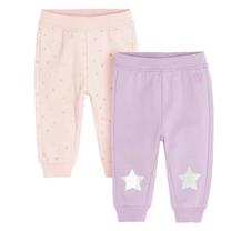 Bikses, klasisks, meitenēm/mazuļiem Cool Club Stars CCG2703297-00, ceriņu krās./gaiši rozā krās., 74 cm, 2 gab.