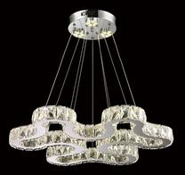 Valgusti rippuv Futura A1103-84, LED, 3000 °K, 3 x 84 W, läbipaistev v. / hõbe v.