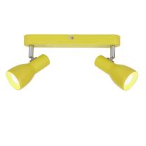 Valgusti lagi Candellux Picardo 92-52407, E14, 2 x 40 W, kollane v. / hõbe v.