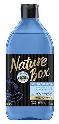 Kūno prausimosi želė Schwarzkopf Nature Box Coconut, 385 ml