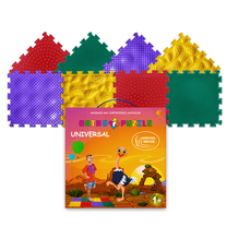 Сенсорный массажный коврик Ortho Mat Universal 10770652, 25 см x 25 см, 8 шт, многоцветный