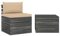 Āra mēbeļu komplekts VLX Garden Pallet Lounge Set, brūns krās., 1 sēdvietas