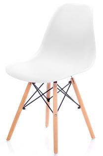 Valgomojo kėdė Homede Margot, balta, 44.5 cm x 48 cm x 81 cm