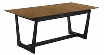 Valgomojo stalas išskleidžiamas Homla Pahkel, ruda sp./juoda sp., 160 - 195 cm x 90 cm x 76 cm