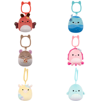 Pliušinis žaislas, raktų pakabukas Squishmallows W31, (spalva/dizainas parenkami atsitiktine tvarka), 8 cm