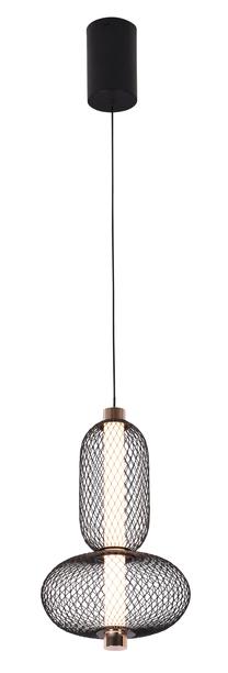 Šviestuvas kabinamas Viokef Margot, LED, 3000 °K, 1 x 9 W, aukso sp./juoda sp. / aukso sp.