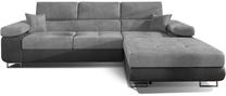 Kampinė sofa Armando Monolith 84, Monolith 97, pilka sp., dešininė, 280 x 205 cm x 90 cm