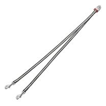 Dviguba pavadėlio jungtis Flexi Vario System Duo, pilka sp.