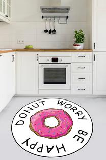 Ковер Conceptum Hypnose Donut Worry Djt X, многоцветный, 120 см x 120 см
