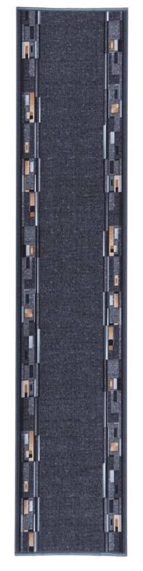 Paklāja celiņš VLX Anti Slip 336627, antracīta krās., 400 cm x 80 cm