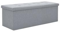 Prieškambario suoliukas VLX Storage 247086, pilka sp., 38 cm x 110 cm x 38 cm