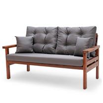 Õuesohva Kalune Design Milan 675SWG1302, antratsiit v./pähklipuu v., 83 cm x 145 cm x 55 cm
