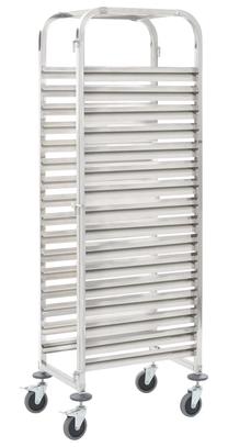 Lentyna VLX 16 Trays 50920, sidabro sp., 38 cm x 55 cm x 136 cm