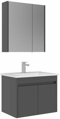 Vonios kambario baldų komplektas Kalune Design Arno 65-775, pilka sp., 45 cm x 65 cm x 52 cm