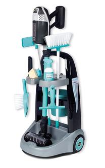 Игрушечный инструмент, комплект для чистки Smoby Rowenta Trolley 7600330319, белый цв./черный цв./зеленый цв.