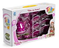 Rotaļu virtuves piederumi Elephant Toys Tea Party Set, balta krās./rozā krās.