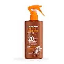 Eļļa iedeguma kopšanai ķermenim Agrado Aceite Solar SPF20, 200 ml