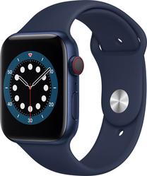 Viedais pulkstenis Apple Watch 6 GPS + Cellular 44mm M09A3EL/A, zila krās.