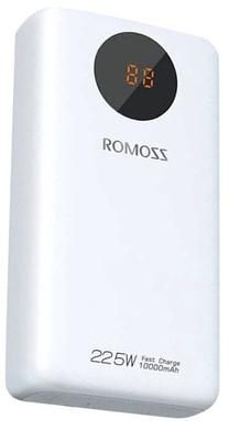 Lādētājs-akumulators (Power bank) Romoss SW10PF, 10000 mAh, 22.5 W, balta krās.