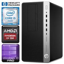 Stacionarus kompiuteris HP ProDesk 600 G4, atnaujintas Intel Core i5-8600, 480 GB, DDR4 8 GB, SSD 480 GB, AMD Radeon RX 550 4 GB GDDR5, Windows 10 Pro ProDesk 600 G4 MT