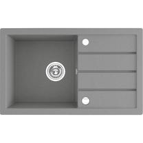Virtuvinė plautuvė Laveo Trzynastka SBP_511T, Grey, granitas, 79 cm x 48 cm x 17 cm, pilka sp.