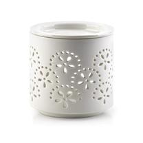 Svečturis Mondex Fragrance oil Fireplace HTTP4132, keramika, Ø 7.3 cm, 7.5 cm, balta krās.
