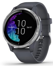 Išmanusis laikrodis Garmin Venu Black Slate Grey, mėlyna/pilka (pažeista pakuotė)/01