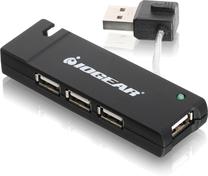 USB sadalītājs Iogear GUH285W6 USB male, 4 x USB female, melna krās.