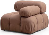 Krėslas Hanah Home Bubble 1R Bouclette, ruda sp., 95 cm x 95 cm x 75 cm