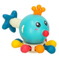 Развивающая игра, осьминог 10in1, 12 см, синий цв.