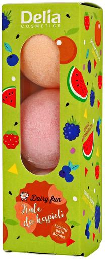 Бомбы для ванны Delia Cosmetics Dairy Fun, 300 г, 3 шт.