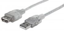 Vads Manhattan USB to USB USB 2.0 A male, USB 2.0 A female, 3 m
