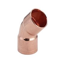 Alkūnė Viega 95041, 45 °, 22 mm - Lituojamas vidus, varis